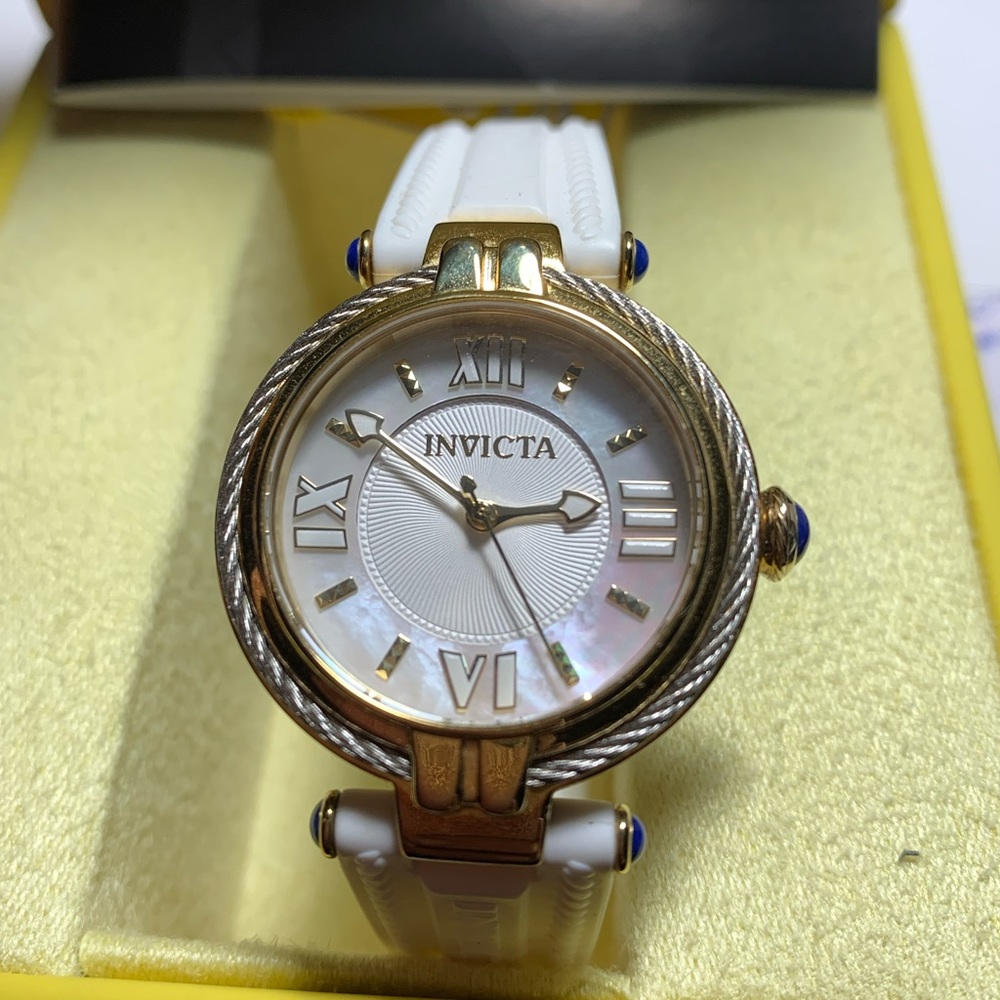 Invicta Pearl face gold and silver woman’s watch